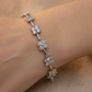 PULSERA FLORES BRILLANTES TENNIS