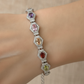 PULSERA HEXAGONO MULTICOLOR