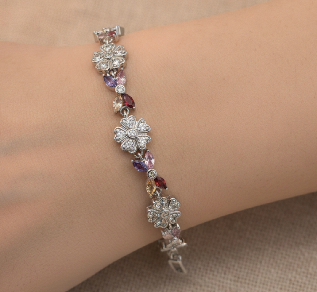 PULSERA  JARDIN DE FLORES