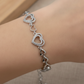 PULSERA CORAZONES ESCALONADOS PAVÉ