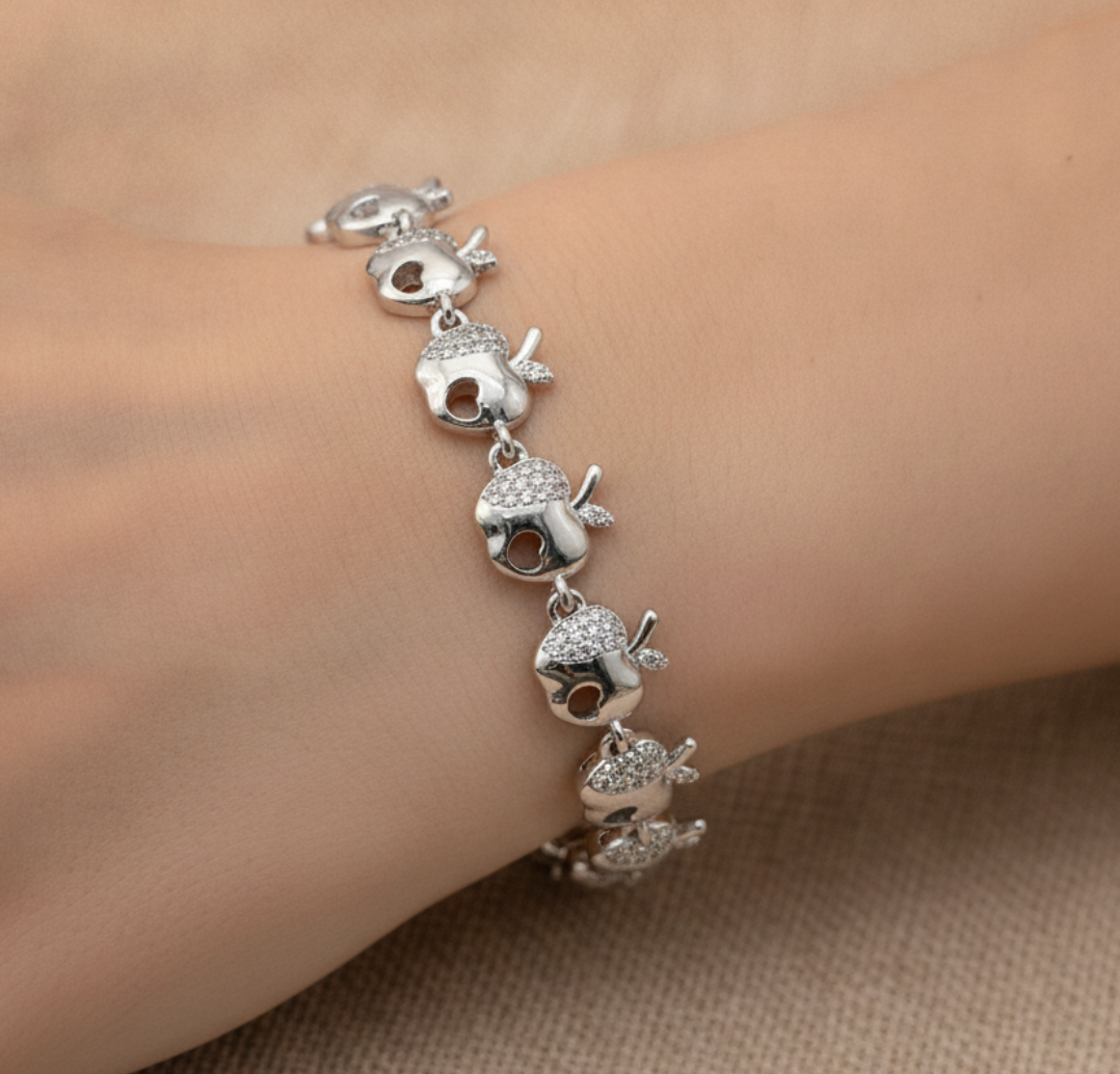 PULSERA MANZANAS PAVÉ