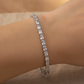 pulsera tennis corte esmeralda