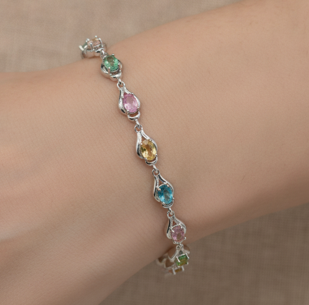pulsera gotas multicolor