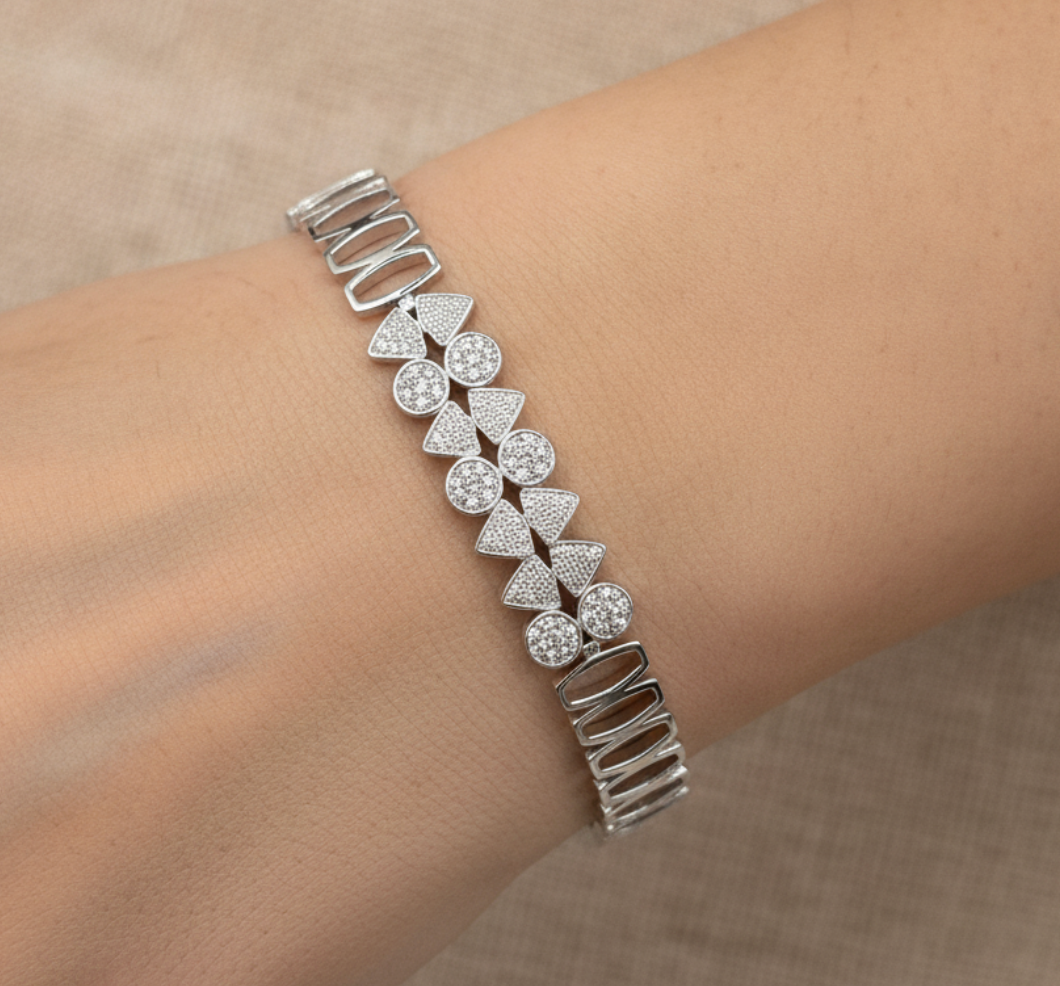 pulsera mosaico geometico