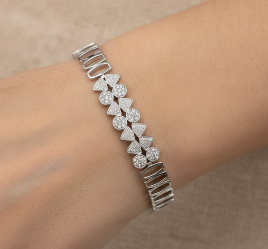 pulsera mosaico geometico