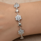 PULSERA ESTRELLAS Y FLORES PAVÉ