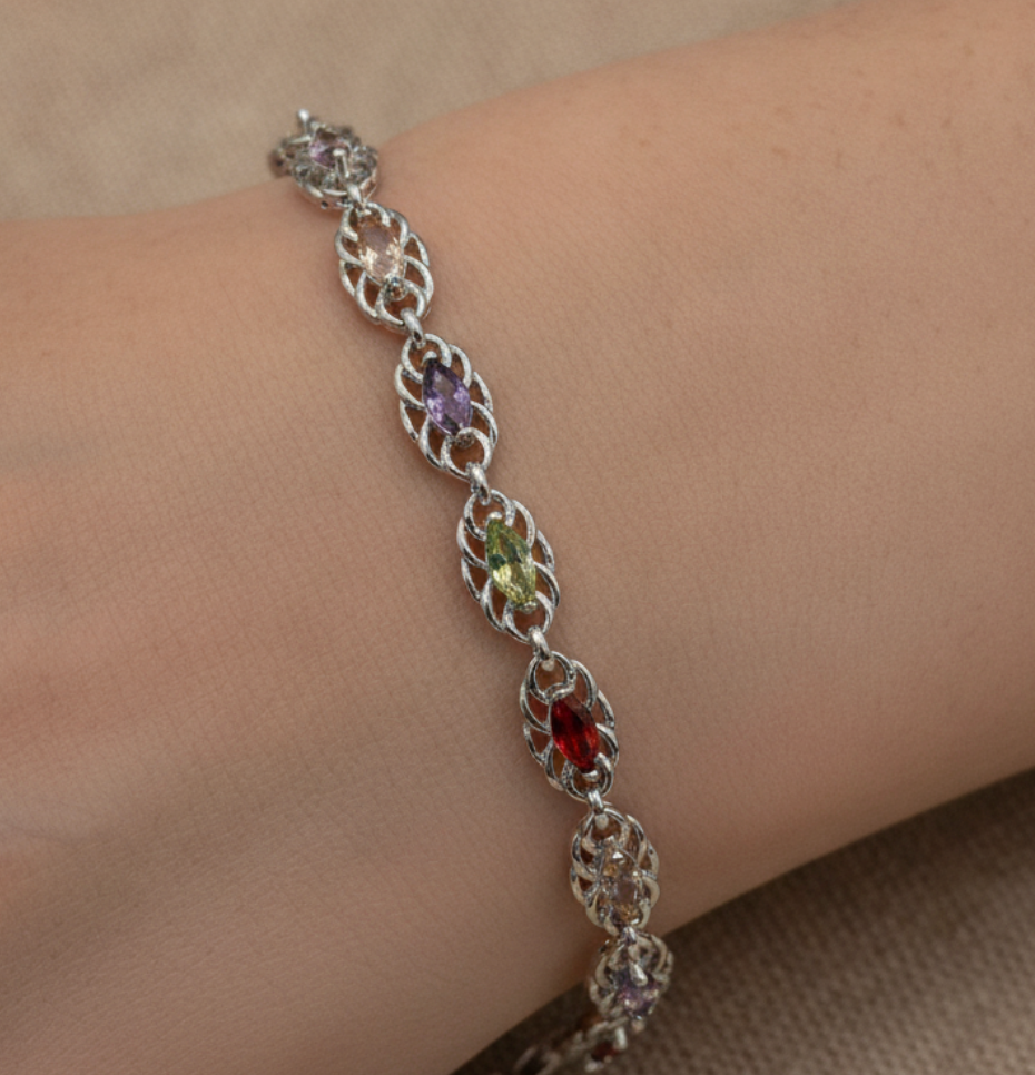 PULSERA TEJIDO ARCOIRIS