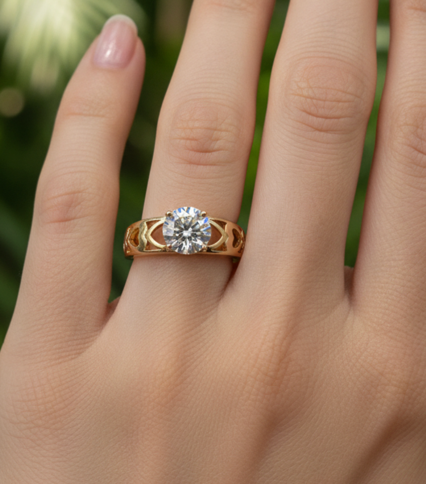 ANILLO PROMESA ENTRELAZADA