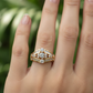 ANILLO SOLITARIO DORADO