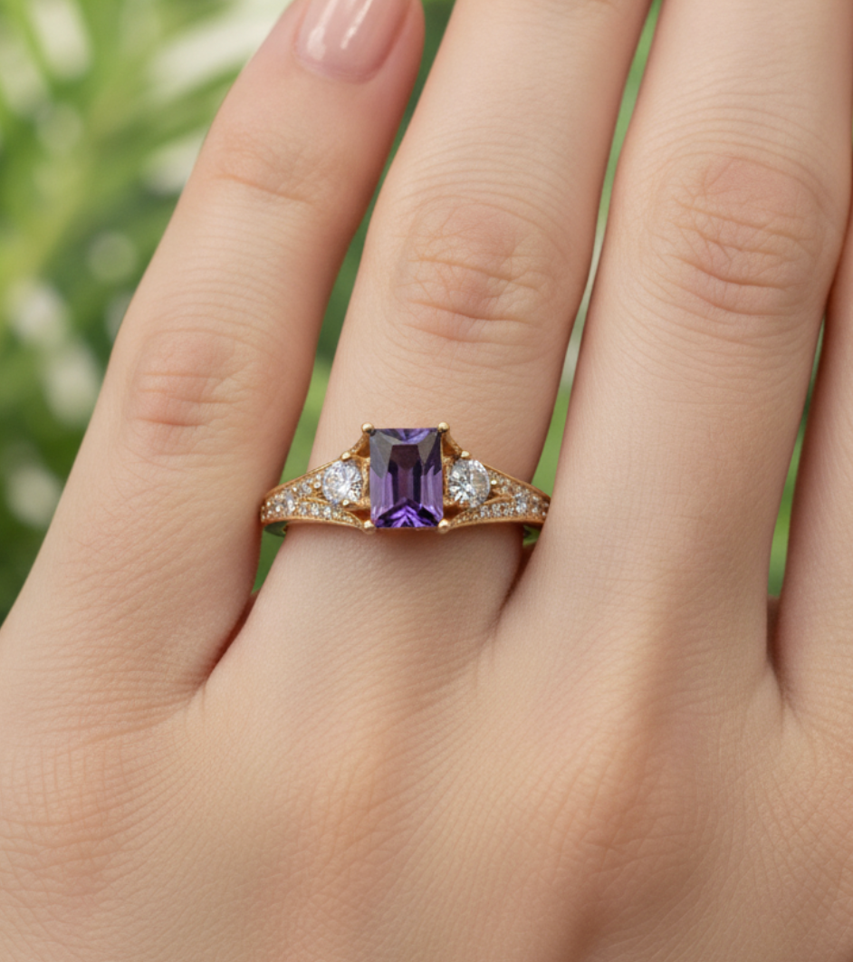 ANILLO TRONO VIOLETA