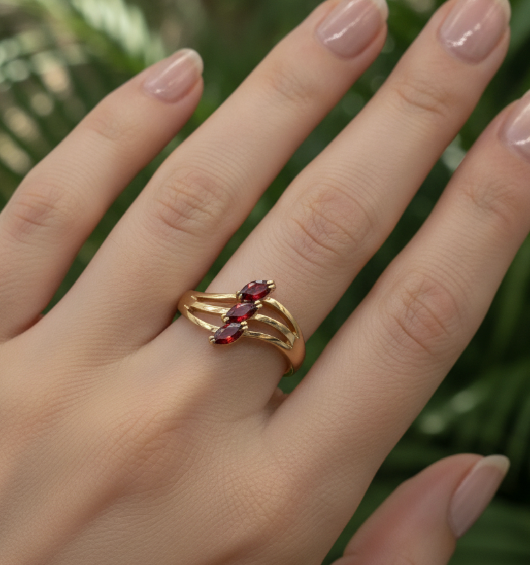 ANILLO TRILOGIA MARQUISE