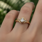 ANILLO SOLITARIO OVAL VINTAGE