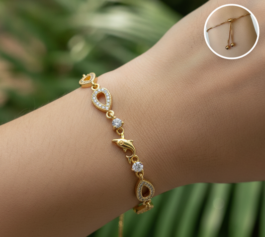 PULSERA DELFIN PAVE
