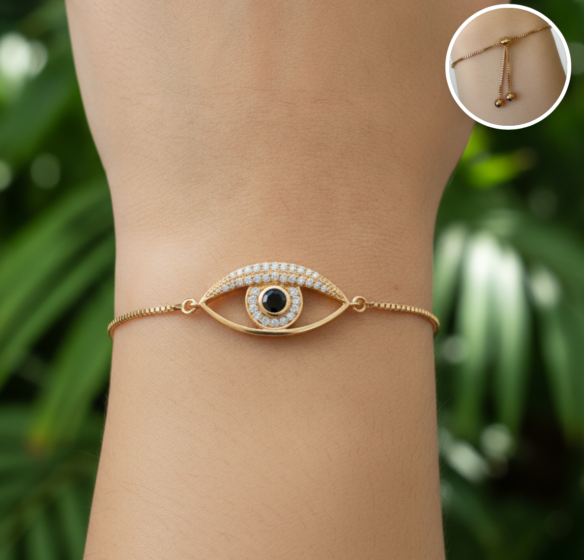 PULSERA AJUSTABLE OJO TURCO