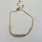 pulsera tennis con barra central