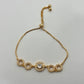 pulsera de círculos con halo de zirconia