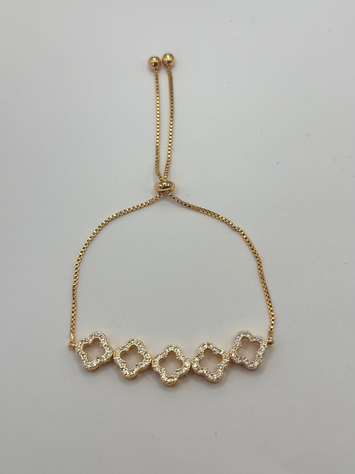 Pulsera Ajustable Flores brillantes