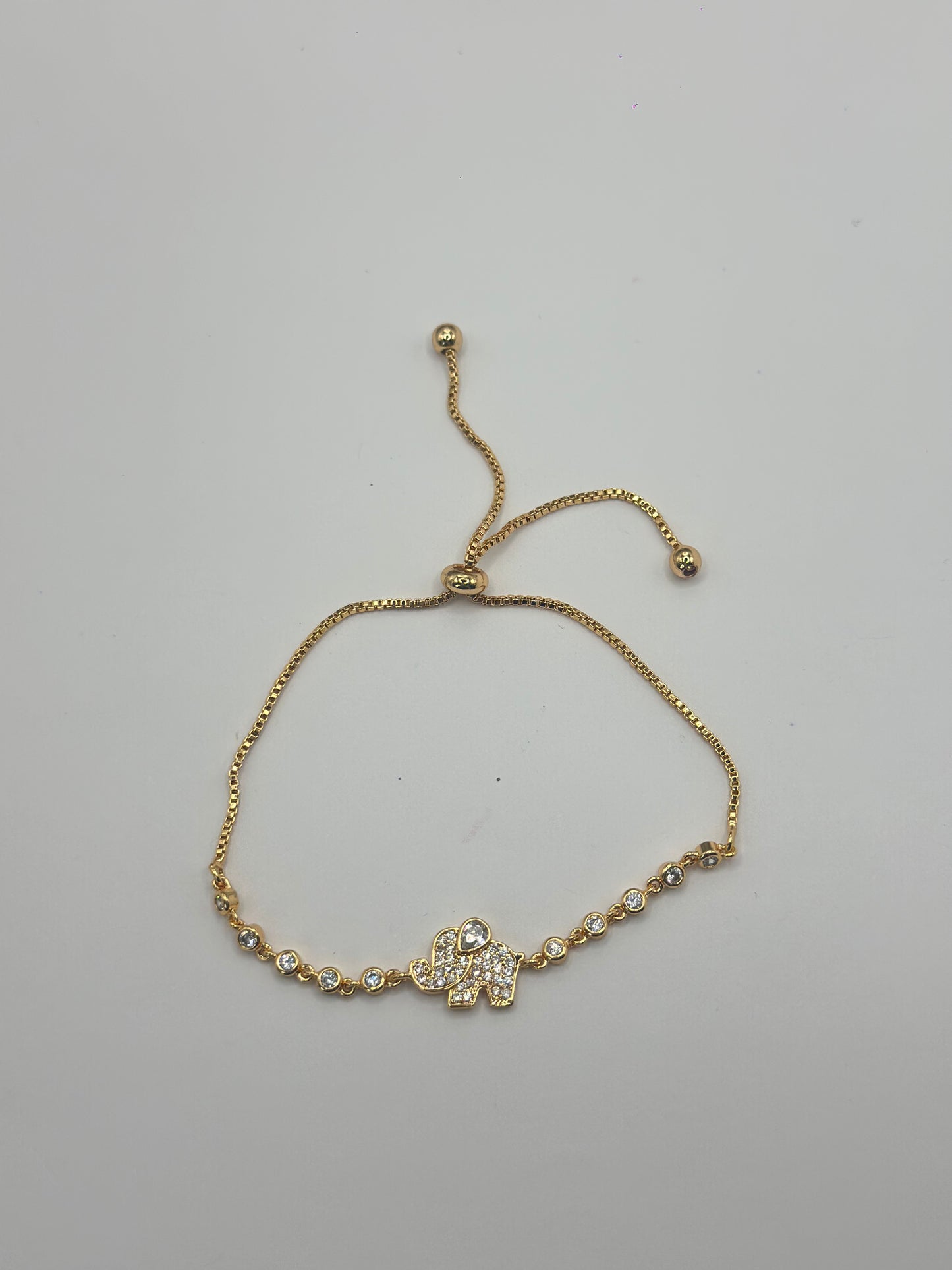 Pulsera Ajustable elefante de la suerte