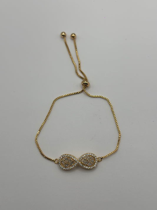 Pulsera Ajustable Infinito cristales