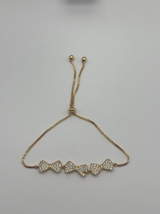 Pulsera Ajustable Triple moño