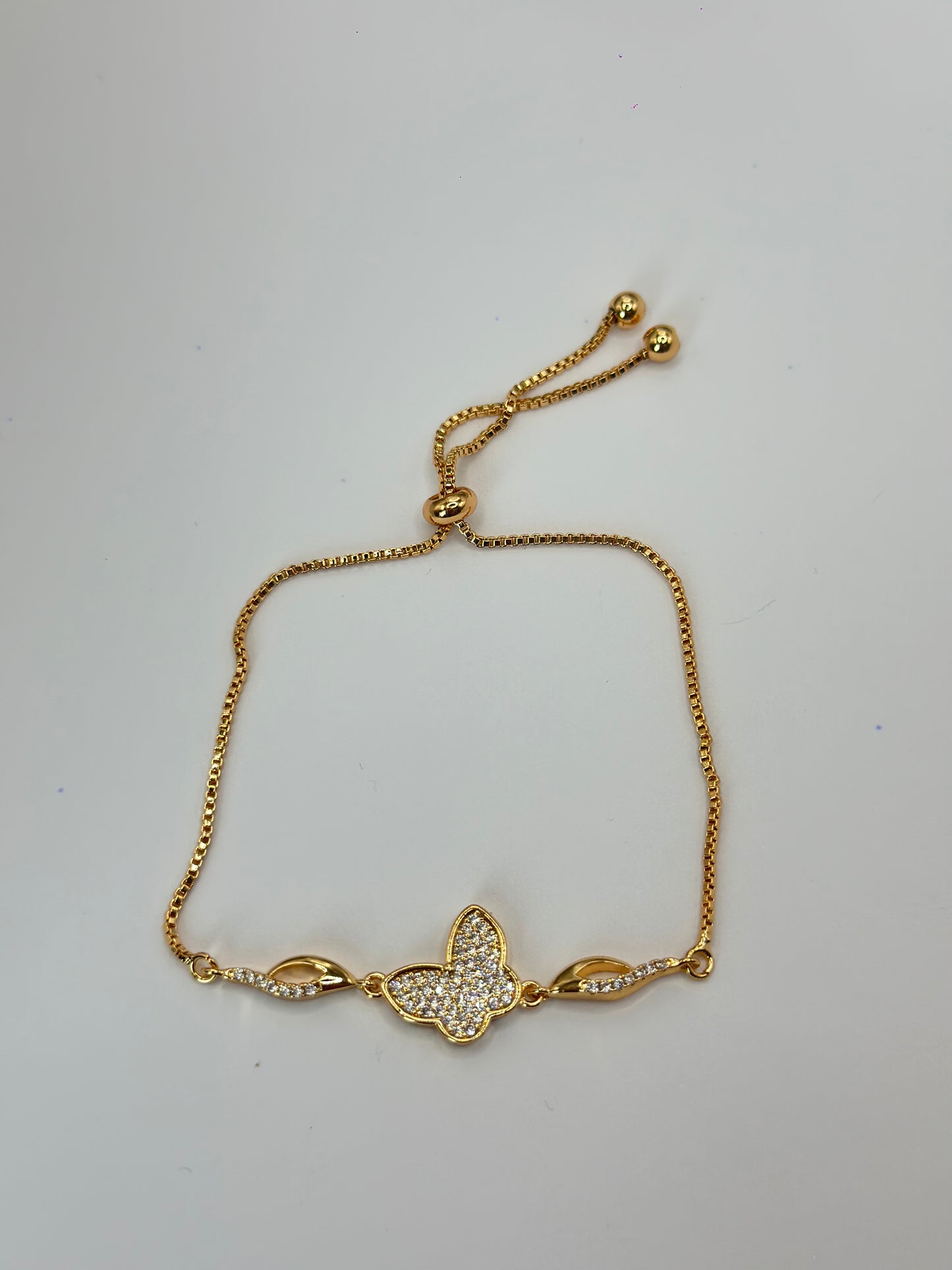 Pulsera Ajustable Mariposa dorada
