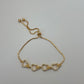 Pulsera ajustable cuatro corazones