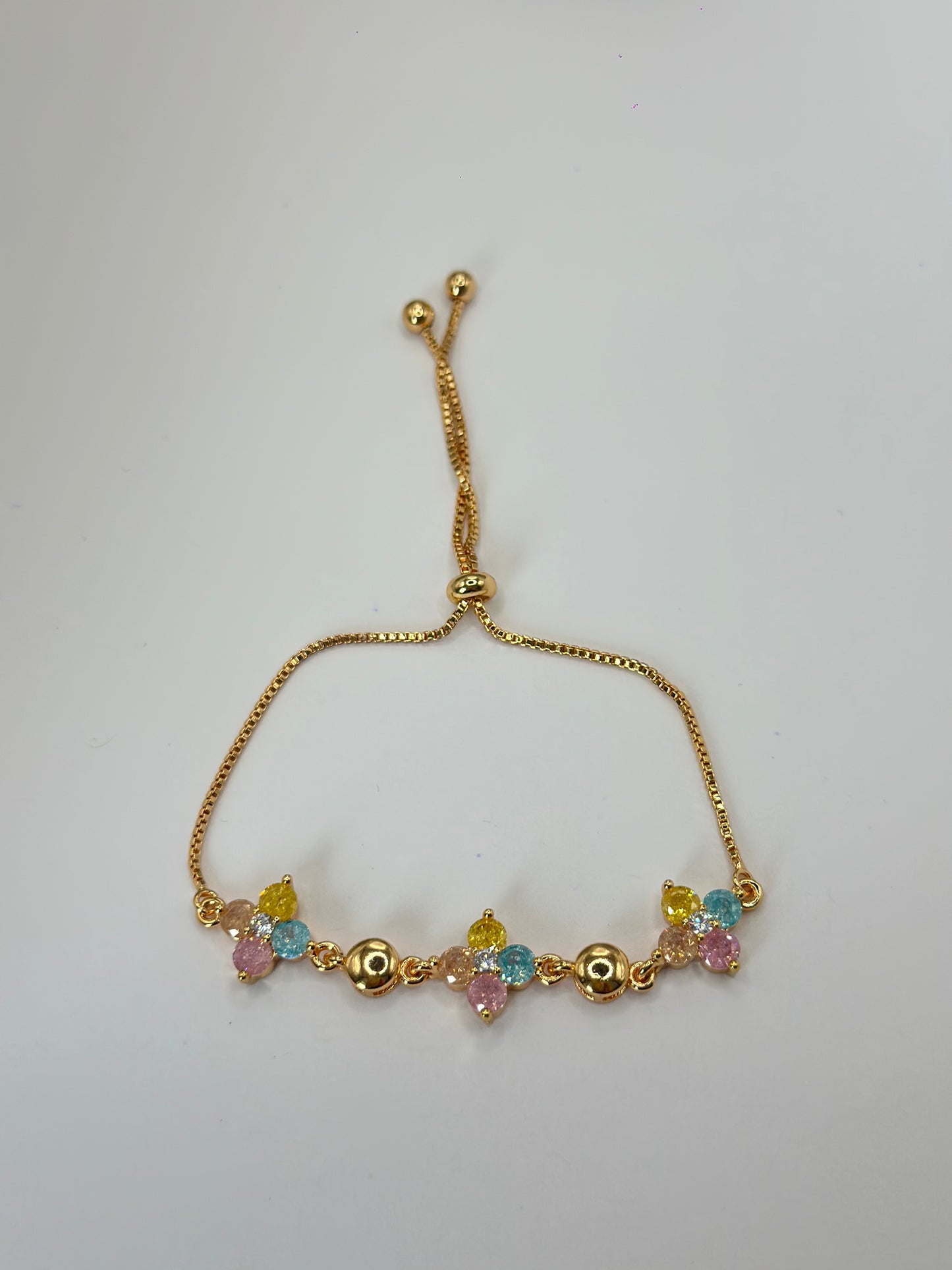 PULSERA AJUSTABLE FLORES CANDY
