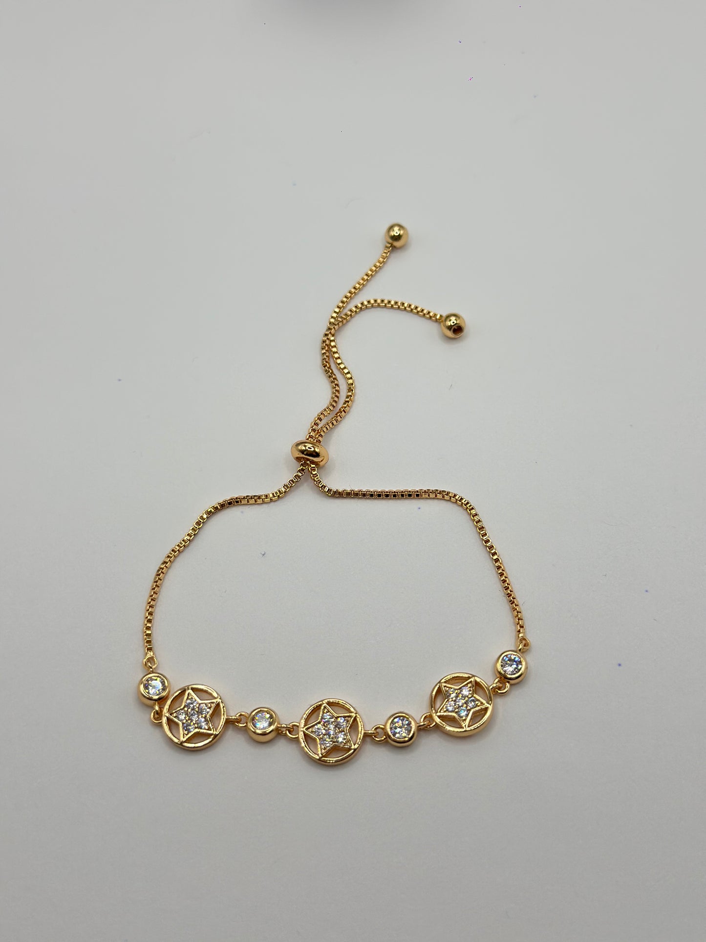 PULSERA AJUSTABLE BOX CHAIN ESTRELLA