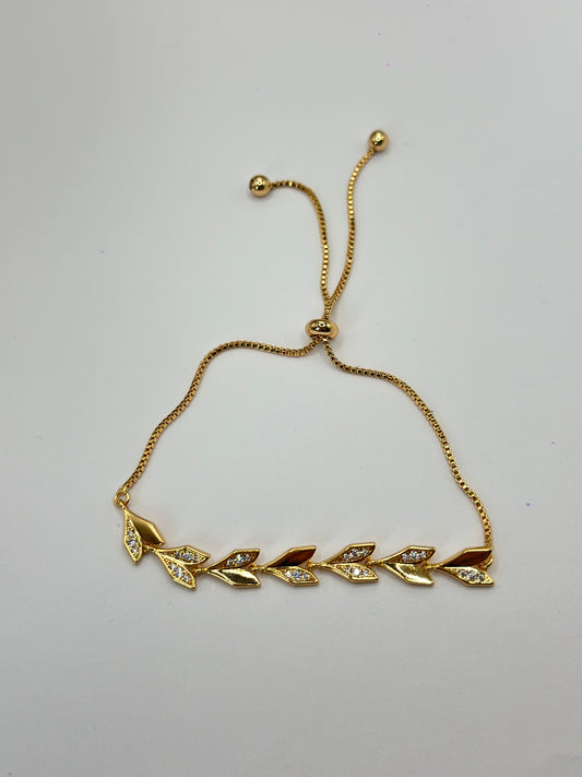 PULSERA AJUSTABLE ESPIJA DORADA