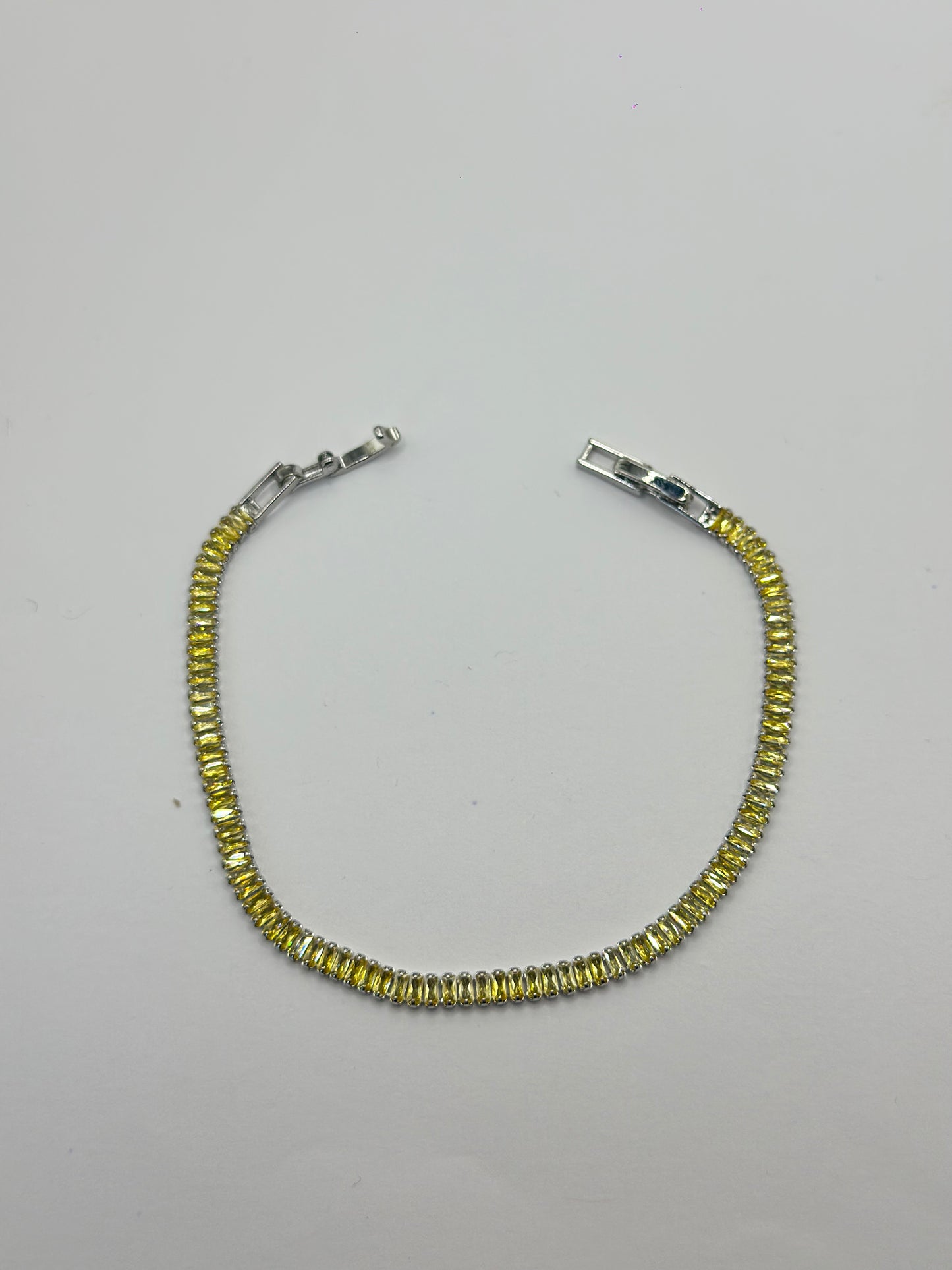 PULSERA TENNIS AMARILLA