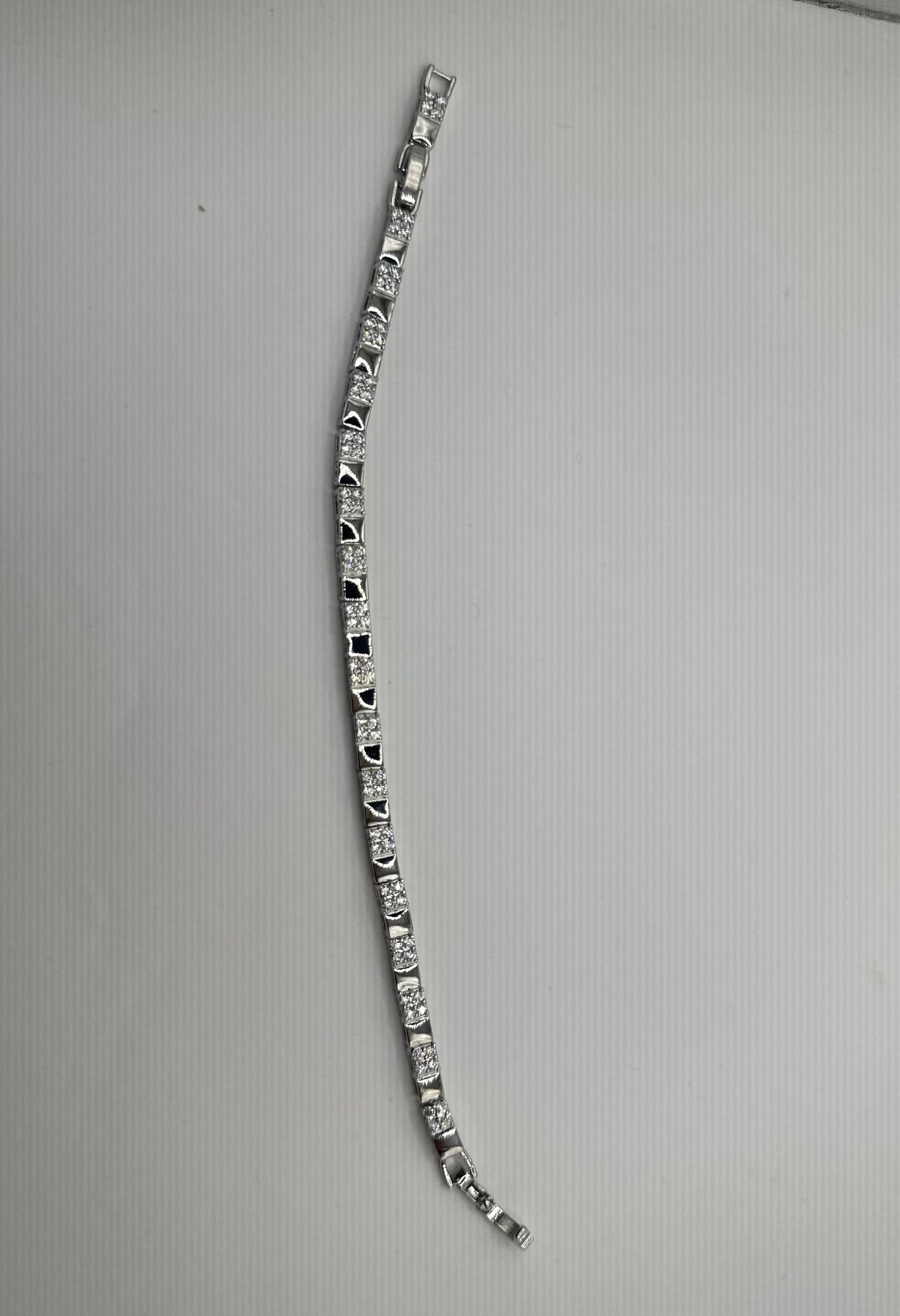 PULSERA ESLABONADA CUADRADOS PAVÉ