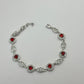 PULSERA HALO RUBI FILIGRANA