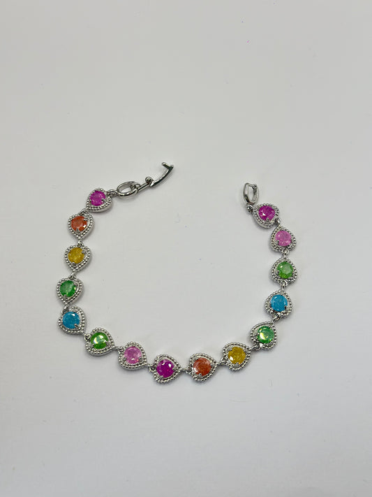 Pulsera Corazon arcoiris