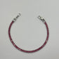 Pulsera tennis rosa