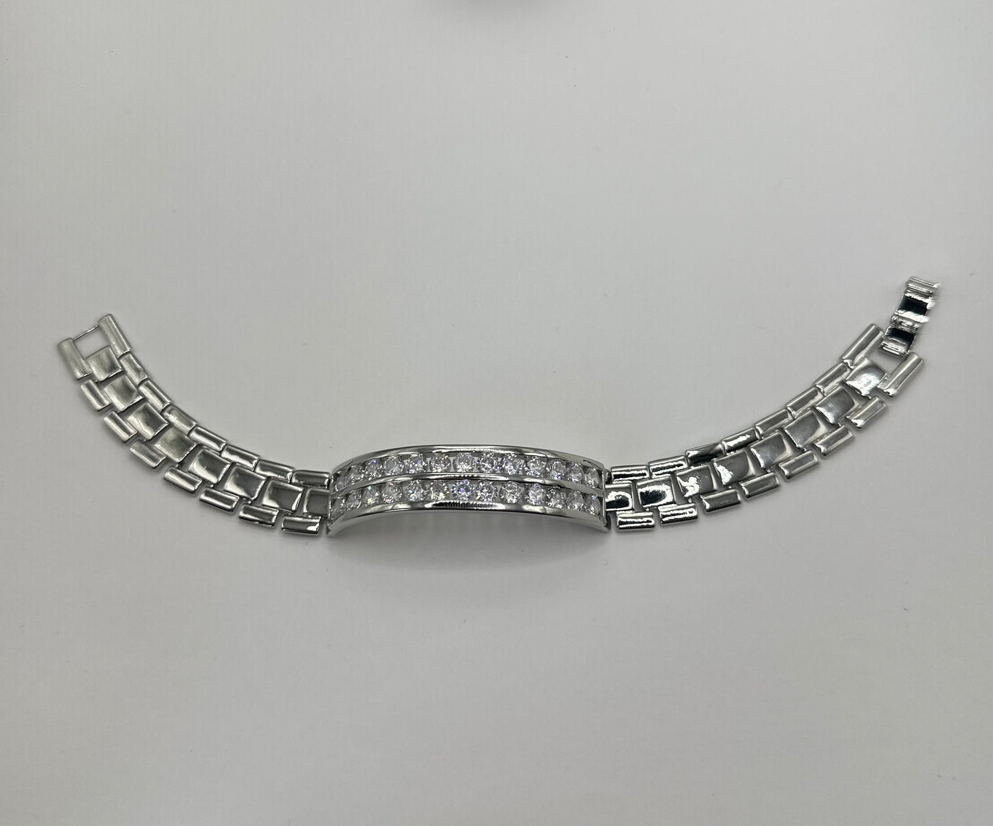 PULSERA PLACA DOBLE LINEA