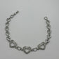 PULSERA CORAZONES ESCALONADOS PAVÉ
