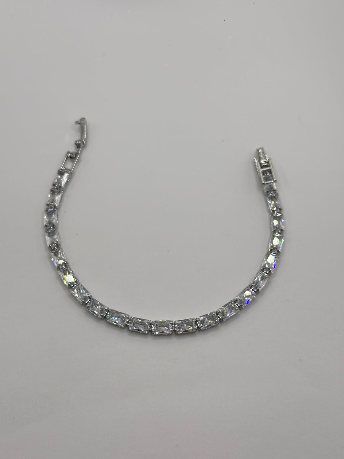 pulsera tennis corte esmeralda