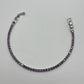 pulsera brillos morados