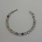 PULSERA CORAZONES Y GEMAS