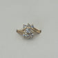 ANILLO OJO  CON PIEDRAS BRILLANTES