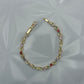 Pulsera de Hojas con Piedras Multicolor