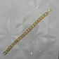 Pulsera de Placas Caladas con Estrellas Tricolor