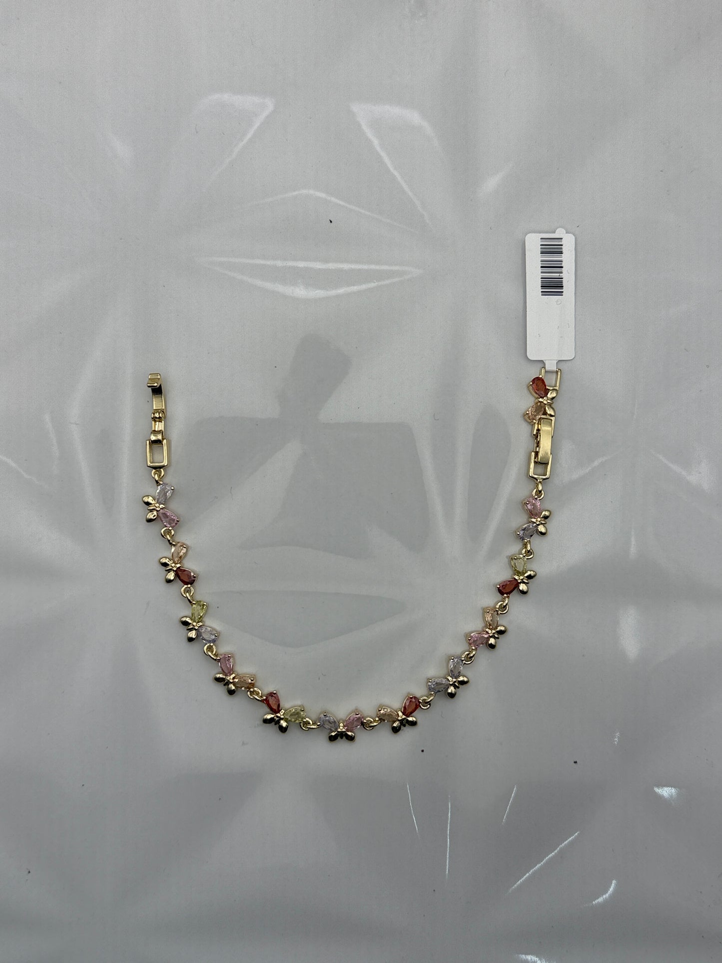 Pulsera de Mariposas con Piedras Multicolor