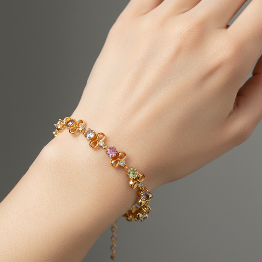 Pulsera de Moños Lazos Multicolor