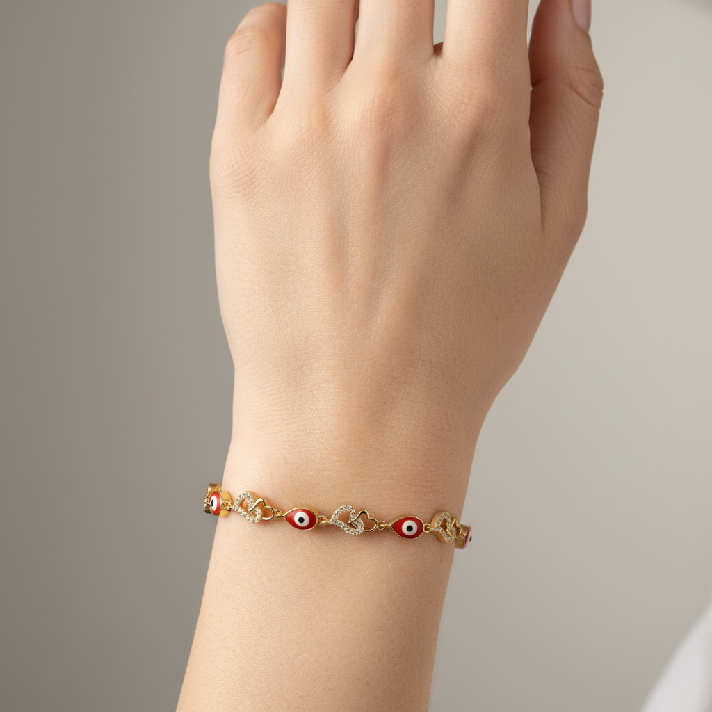 Corazon Ojo Turco Rojo