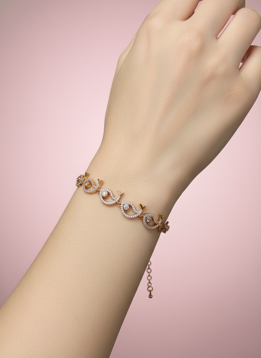 pulsera de delfines con zirconias
