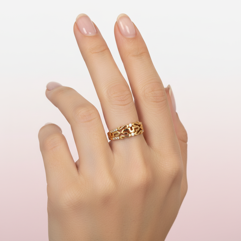 anillo filigrana