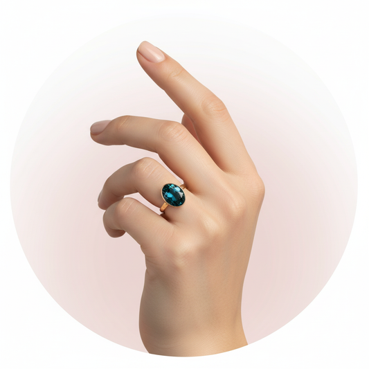 Anillo con Piedra Bezel