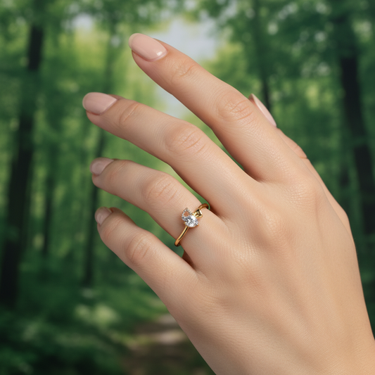 Anillo de Piedra de Corazon