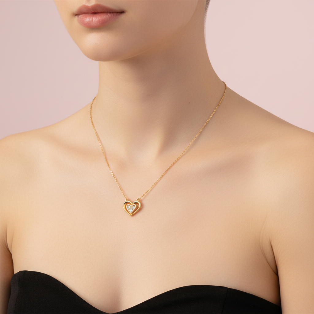 Collar de Corazón dentro de Corazón